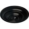 Ekena Millwork Classic Ceiling Medallion (Fits Canopies up to 4 1/8"), Hand-Painted Jet Black, 13 1/4"OD x 1/2"P CM13CLBLF - alternate 2